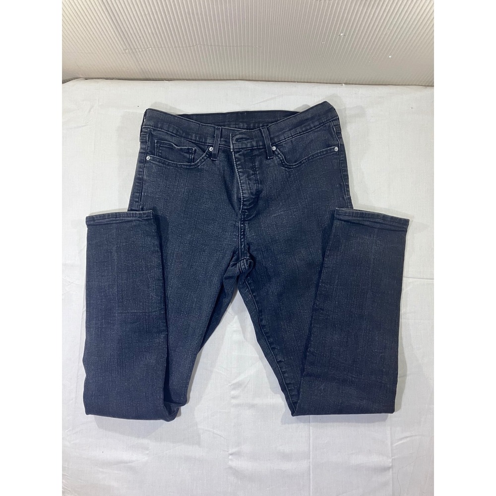 Levis 535 Skinny Women's Jeans Size 31 Black Denim‎ WaterLess